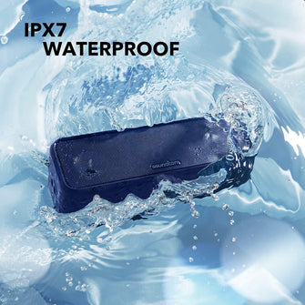 Soundcore 3 Bluetooth Speaker by Anker – Waterproof, BassUp, 24H Playtime - Blue - 6