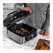 NINJA Foodi AG301UK 5-in-1 Health Grill & Air Fryer - Black & Brushed Steel - 4