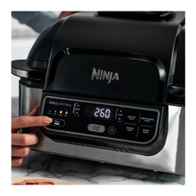 NINJA Foodi AG301UK 5-in-1 Health Grill & Air Fryer - Black & Brushed Steel - 5
