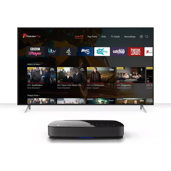 HUMAX Aura Android TV Freeview Play Smart 4K Ultra HD Digital TV Recorder - 1 TB - 2