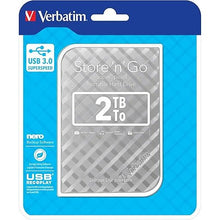 Buy Gadcet Dagenham,Verbatim 53198 2TB Portable USB 3.0 Hard Drive - Silver - Gadcet UK | UK | London | Scotland | Wales| Near Me | Cheap | Pay In 3 | External Hard drives