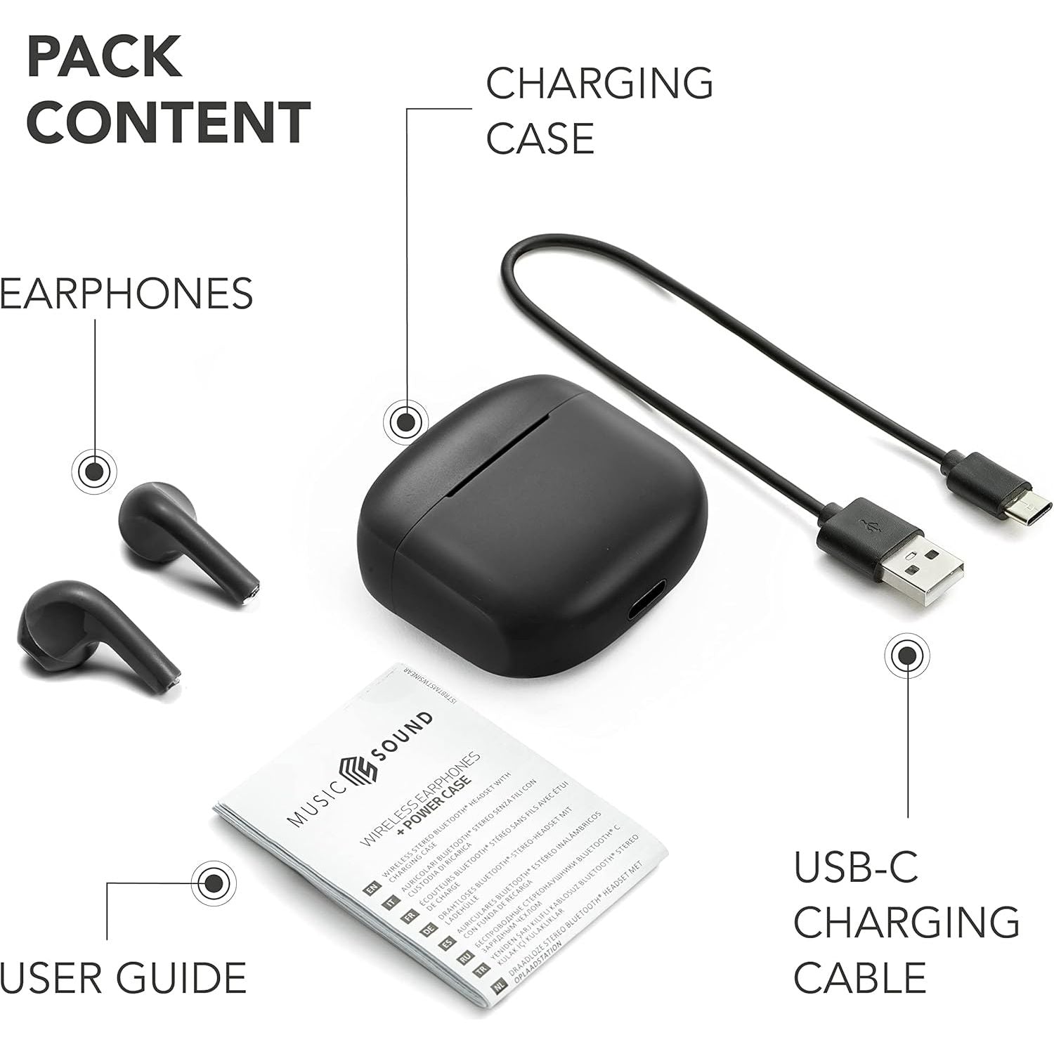 Buy Gadcet Dagenham,Music Sound Swag Wireless Capsule Headset  Playback Time up to 20 Hours Bluetooth - Black - Gadcet UK | UK | London | Scotland | Wales| Near Me | Cheap | Pay In 3 | Headphones & Headsets