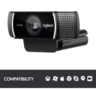 Buy Alann Trading Limited,Logitech C922 Pro Stream Webcam with Microphone, Full HD 1080p at 30fps - Black - Gadcet UK | UK | London | Scotland | Wales| Near Me | Cheap | Pay In 3 | Webcam