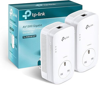 Buy Gadcet Dagenham,TP-Link TL-PA8010PKIT Powerline Starter Kit – 1-Port Gigabit, 1300Mbps, Passthrough, UK Plug - Gadcet UK | UK | London | Scotland | Wales| Near Me | Cheap | Pay In 3 | Network Cards & Adapters