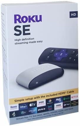 Buy Gadcet Dagenham,Roku SE HD Streaming Player – 720p, HDMI, App Control, 16GB, with Adapter & HDMI Cable (Box Damaged) - Gadcet UK | UK | London | Scotland | Wales| Near Me | Cheap | Pay In 3 | TV, Video & Home Audio