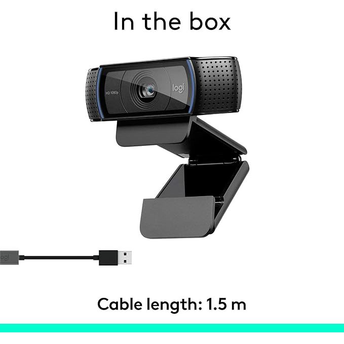 Buy Gadcet Dagenham,Logitech C920 HD Pro Webcam – 1080p/30fps, Stereo Audio, Light Correction, PC/Mac Compatible - Black - Gadcet UK | UK | London | Scotland | Wales| Near Me | Cheap | Pay In 3 | Webcams