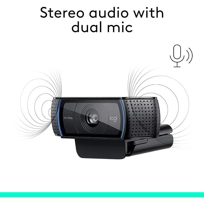 Buy Gadcet Dagenham,Logitech C920 HD Pro Webcam – 1080p/30fps, Stereo Audio, Light Correction, PC/Mac Compatible - Black - Gadcet UK | UK | London | Scotland | Wales| Near Me | Cheap | Pay In 3 | Webcams