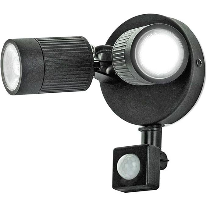 Buy Gadcet Dagenham,Luceco LED Twin Wall Light – 10W, PIR Motion Sensor, IP44 Rated - Black (LEXWT7B40P-01) - Gadcet UK | UK | London | Scotland | Wales| Near Me | Cheap | Pay In 3 | Motion Sensors
