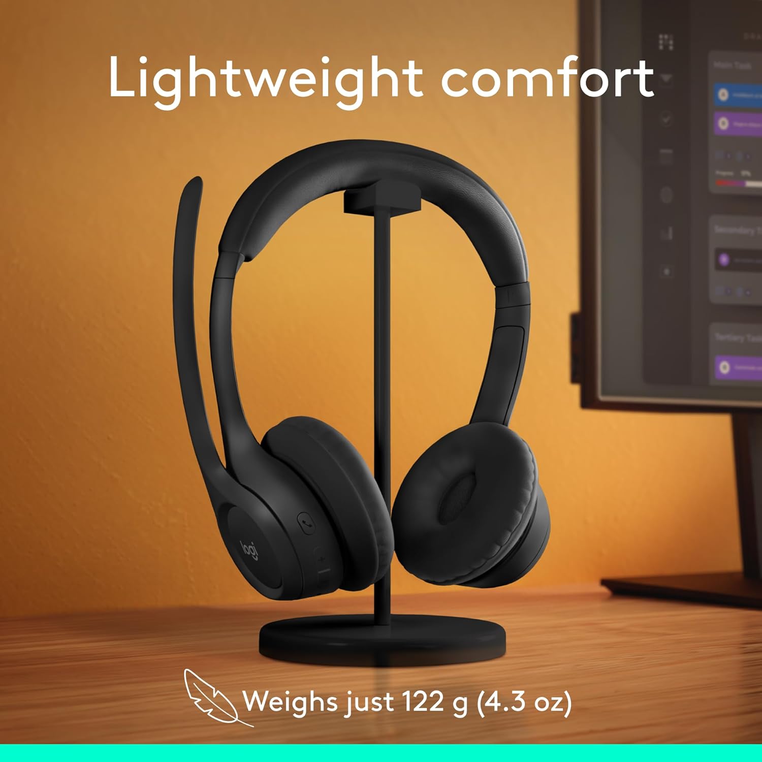 Buy Gadcet Dagenham,Logitech Zone 300 Wireless PC Headset - Black - Gadcet UK | UK | London | Scotland | Wales| Near Me | Cheap | Pay In 3 | Headphones & Headsets