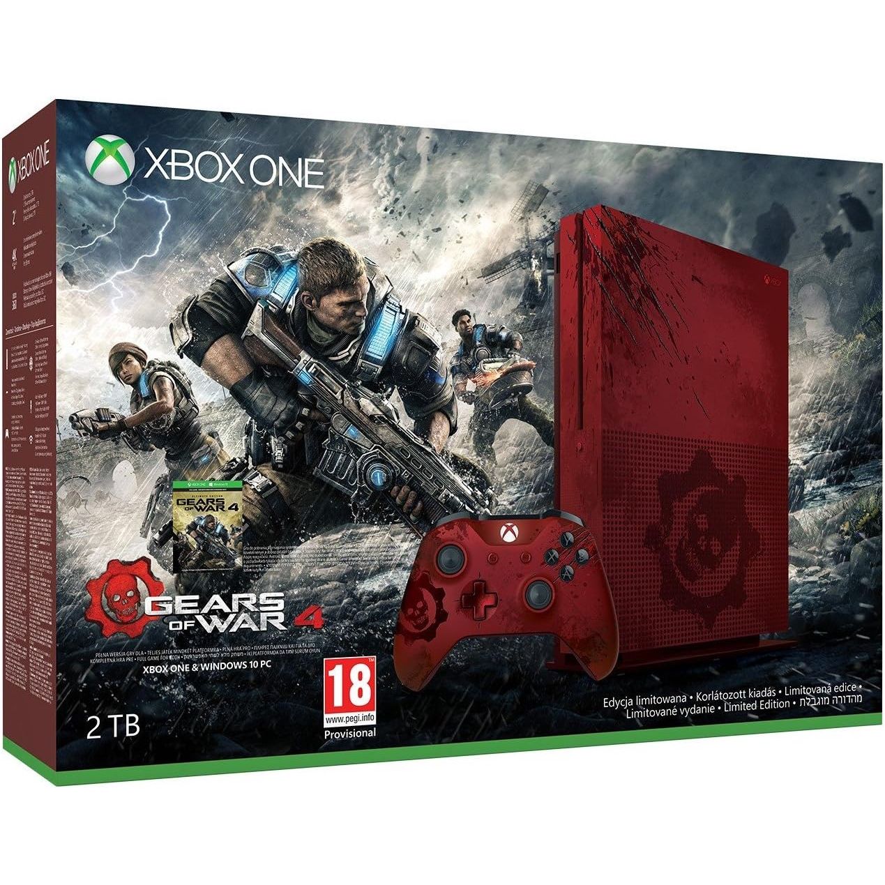 Buy Gadcet Dagenham,Xbox One S 2TB Console - Gears of War 4 Limited Edition Bundle - Gadcet UK | UK | London | Scotland | Wales| Near Me | Cheap | Pay In 3 | Video Game Consoles