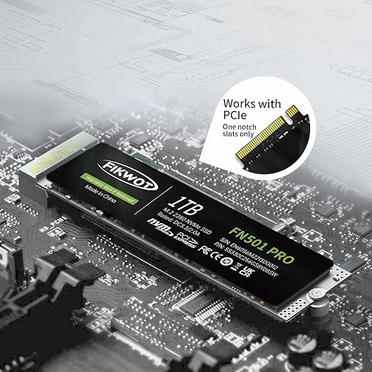 Buy Gadcet Dagenham,Fikwot FN501 Pro 1TB NVMe SSD – M.2 2280, PCIe Gen3 x4, 3500MB/s, 3D TLC, SLC Cache - Gadcet UK | UK | London | Scotland | Wales| Near Me | Cheap | Pay In 3 | Hard Drives