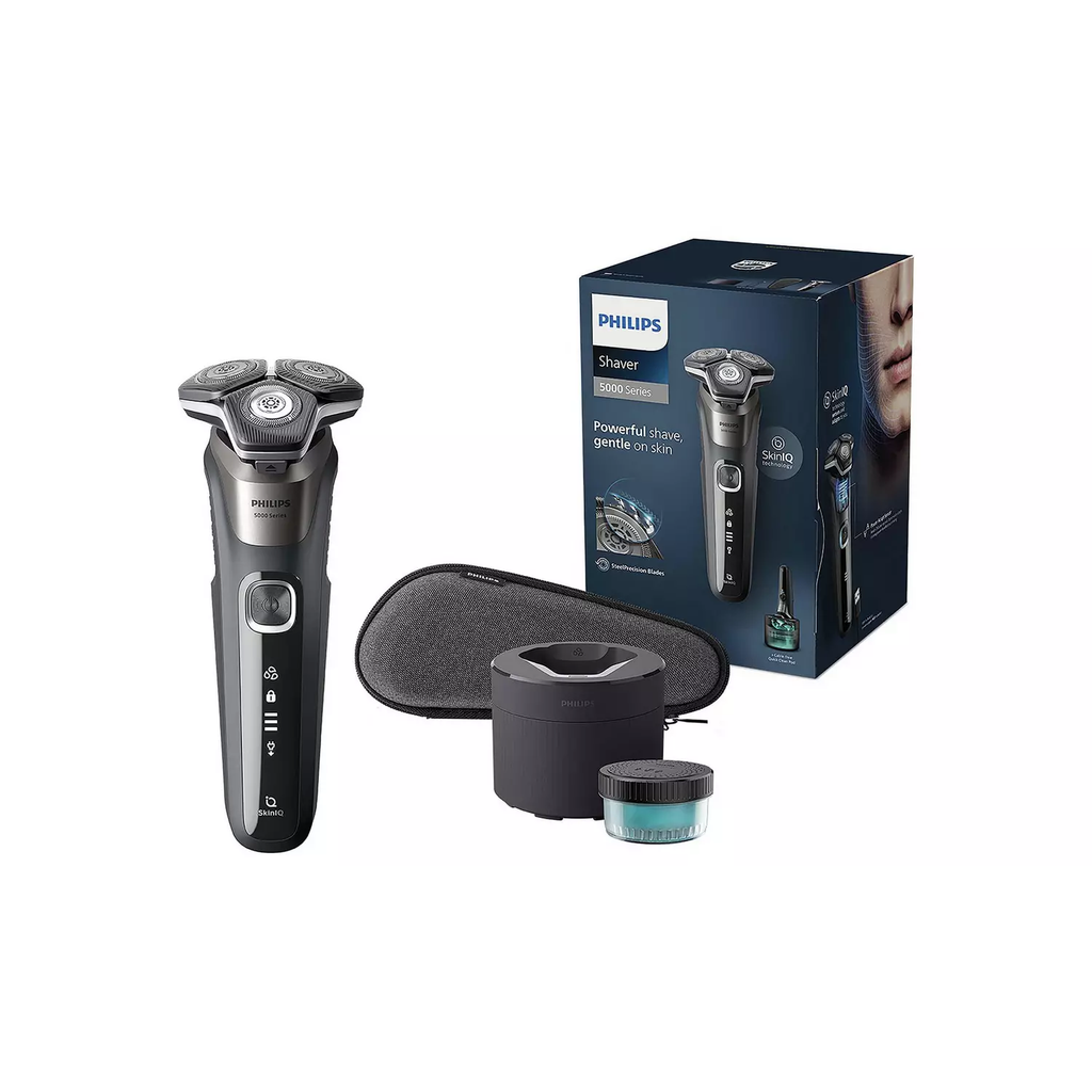 Philips Series 5000 Electric Shaver S5887/50 | Wet & Dry Rotary Shaver ...