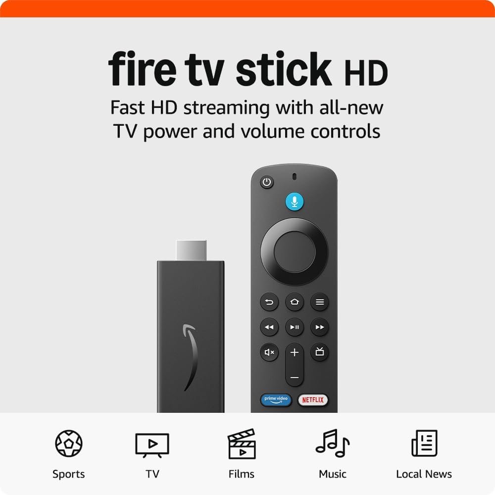 Buy Gadcet Dagenham,Amazon Fire TV Stick HD (Newest gen), TV Guide with Live, WIFI 5 smart home controls, HD streaming - Gadcet UK | UK | London | Scotland | Wales| Near Me | Cheap | Pay In 3 | Media Streaming Devices