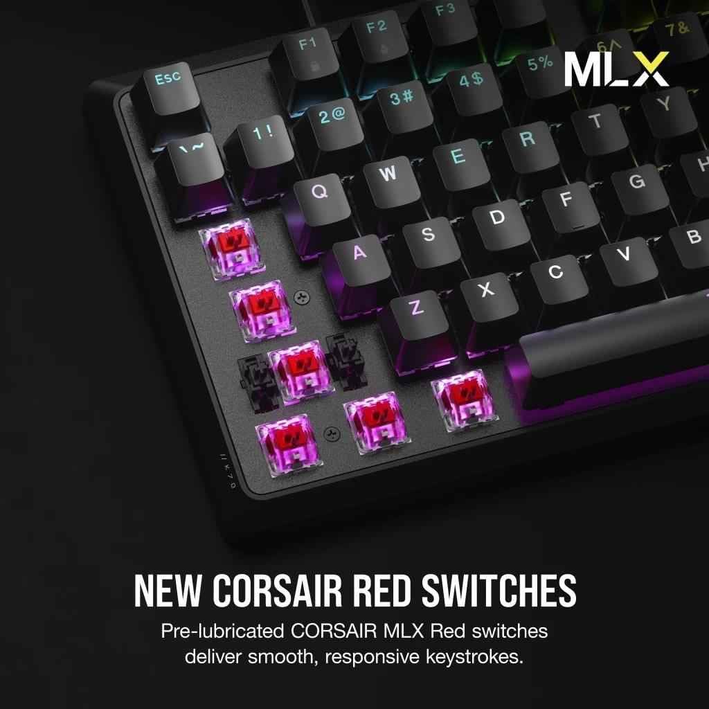 Buy Gadcet Dagenham,Corsair K70 CORE RGB Mechanical Gaming Keyboard Red Switch English UK Style Keyboard - Black - Gadcet UK | UK | London | Scotland | Wales| Near Me | Cheap | Pay In 3 | Keyboard
