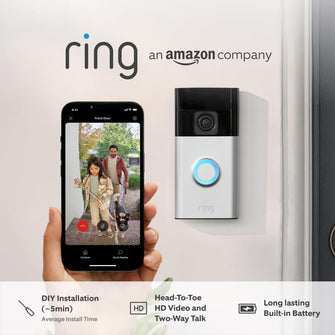 Buy Gadcet Dagenham,Ring Battery Video Doorbell (2024 release) DIY Wireless Video Doorbell Camera Head-To-Toe View HD Video Easy to install (5 min) With Built-in Battery - Gadcet UK | UK | London | Scotland | Wales| Near Me | Cheap | Pay In 3 | Security Monitors & Recorders