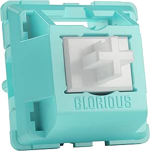 Glorious Lynx Mechanical Switches (36x) – Linear, Pre-Lubed, 43g Actuation, 5-Pin, Fits GMMK 2/PRO Keyboards & Numpads
