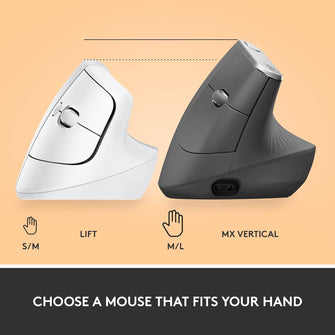 Buy Gadcet Dagenham,LOGITECH Lift Vertical Ergonomic Optical Mouse - White - Gadcet UK | UK | London | Scotland | Wales| Near Me | Cheap | Pay In 3 | Mice & Trackballs