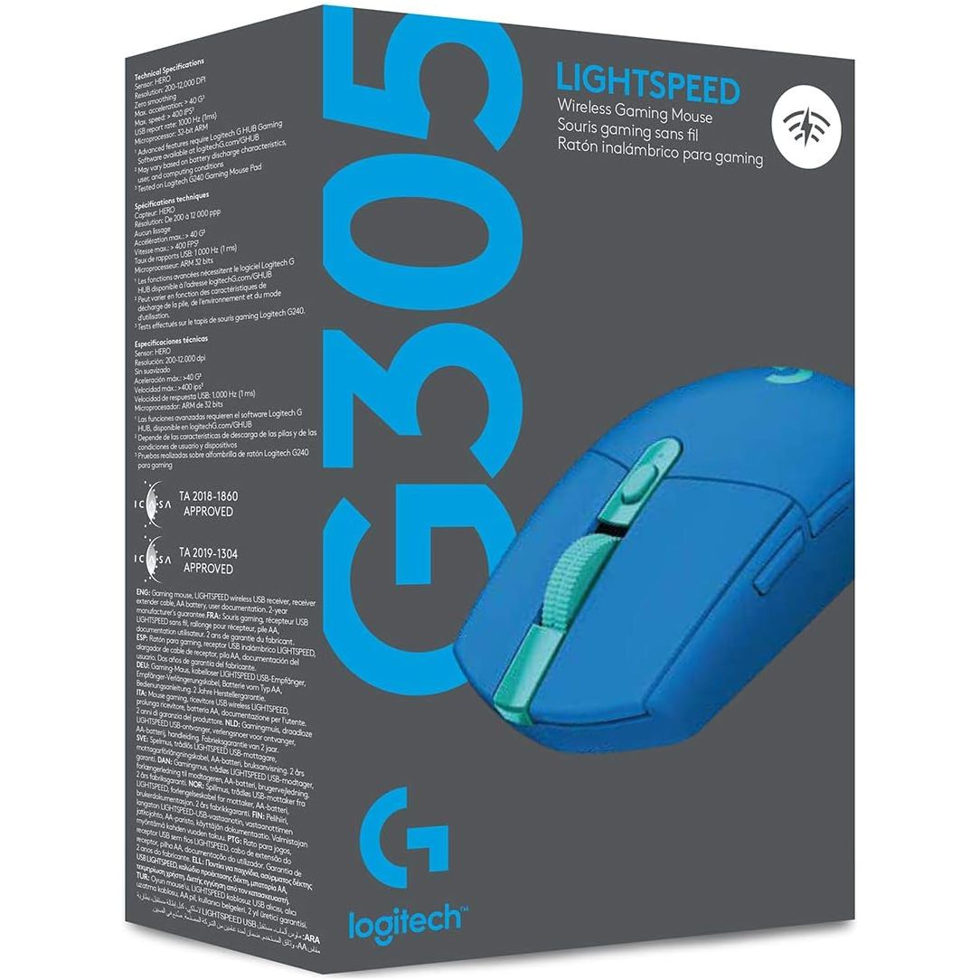 Buy Gadcet Dagenham,Logitech G304 LIGHTSPEED Wireless Gaming Mouse – Blue - Gadcet UK | UK | London | Scotland | Wales| Near Me | Cheap | Pay In 3 | Mice & Trackballs