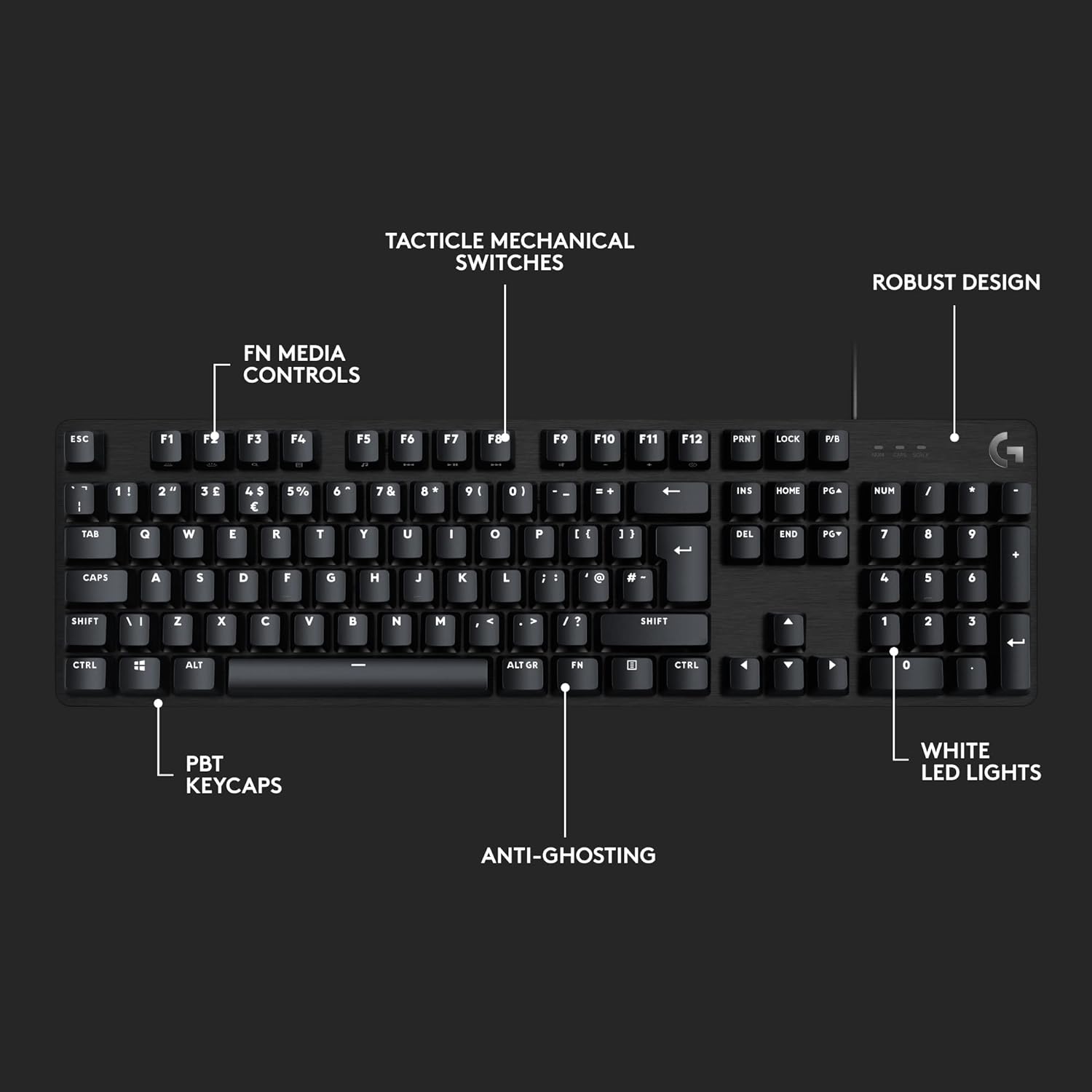 Buy Gadcet Dagenham,LOGITECH G413 SE Mechanical Gaming Keyboard - Black (UK Style Keyboard) - Gadcet UK | UK | London | Scotland | Wales| Near Me | Cheap | Pay In 3 | Keyboard