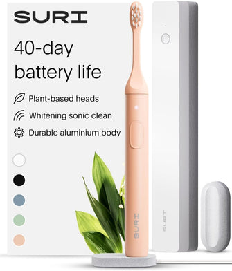 Buy Gadcet Dagenham,SURI Electric Toothbrush Slim Sonic Toothbrush & Accessories - Sunset Bloom - Gadcet UK | UK | London | Scotland | Wales| Near Me | Cheap | Pay In 3 | Electric Toothbrush