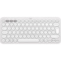 Logitech Pebble Keys 2 K380s – Slim Bluetooth Keyboard, Multi-Device, QWERTY UK Layout, Custom Shortcuts - White