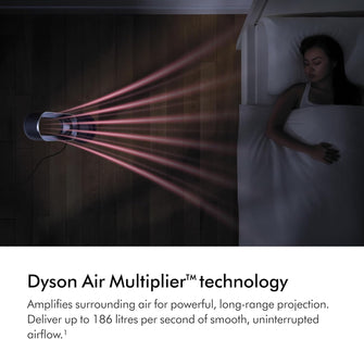 Dyson Hot+Cool Jet Focus AM09 powerful cooling fan and room heater (White/Silver)