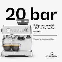 Buy Cashify Tech Ltd,Klarstein GrandPresso Espresso Machine – 20-Bar, 1350W, Integrated Grinder, Milk Frother, 2.3L Water Tank, Barista Quality at Home, Thermoblock Heating, Espresso Machine for Home - Gadcet UK | UK | London | Scotland | Wales| Near Me | Cheap | Pay In 3 | Coffee Makers & Espresso Machines