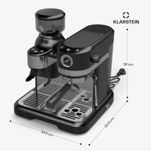 Buy Cashify Tech Ltd,KLARSTEIN Bella Café Espresso Machine – 19-Bar, 1550W, Built-in Grinder, Milk Frother, 1.4L Water Tank, 2 Cup Inserts, Thermo Block Heating, Black, Barista-Quality Coffee - Gadcet UK | UK | London | Scotland | Wales| Near Me | Cheap | Pay In 3 | Coffee Makers & Espresso Machines