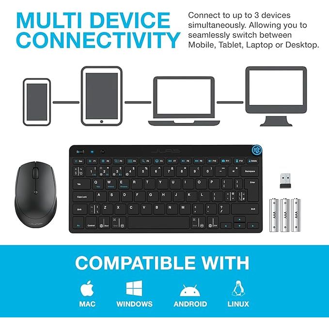 Buy Gadcet Dagenham,JLab Go Bundle – Bluetooth & Wireless Keyboard and Mouse Set, Multi-Device, for iPad, PC, Laptop, Mac & More - Gadcet UK | UK | London | Scotland | Wales| Near Me | Cheap | Pay In 3 | Keyboards