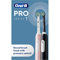 Oral-B Pro 1 X2 Electric Toothbrushes (Pink & Black Duo Pack)