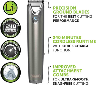 Buy Gadcet Dagenham,Wahl Stainless Steel 9-in-1 Multigroomer Cordless Beard, Hair & Body Trimmer for Men - Gadcet UK | UK | London | Scotland | Wales| Near Me | Cheap | Pay In 3 | Shaving & Grooming