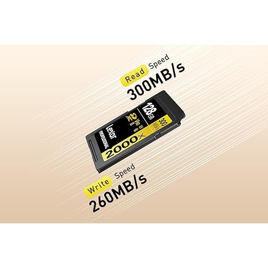 Buy Gadcet Dagenham,Lexar Professional 2000x 128GB SDXC Card – UHS-II, V90, U3, Class 10, Up to 300MB/s Read, 260MB/s Write (LSD2000128G-BNNAG) - Gadcet UK | UK | London | Scotland | Wales| Near Me | Cheap | Pay In 3 | Flash Memory Cards