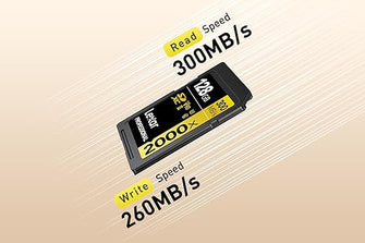 Lexar Professional 2000x 128GB SDXC Card – UHS-II, V90, U3, Class 10, Up to 300MB/s Read, 260MB/s Write (LSD2000128G-BNNAG)