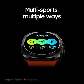 Samsung Galaxy Watch Ultra Black with Galaxy AI, Smart Watch, Health Monitoring, Fitness Tracker, 47mm, LTE, 3 Year Manufacturer Extended Warranty (UK Version)