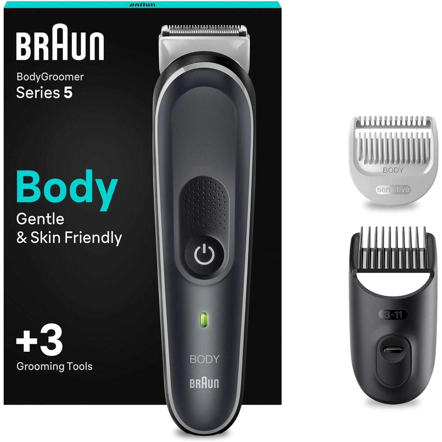 Buy Gadcet Dagenham,Braun Body Groomer 5 BG5350 Manscaping Tool for Men with SkinShield Technology - Grey/White - Gadcet UK | UK | London | Scotland | Wales| Near Me | Cheap | Pay In 3 | Shaving & Grooming