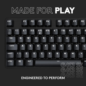 Buy Gadcet Dagenham,LOGITECH G413 SE Mechanical Gaming Keyboard - Black (UK Style Keyboard) - Gadcet UK | UK | London | Scotland | Wales| Near Me | Cheap | Pay In 3 | Keyboard