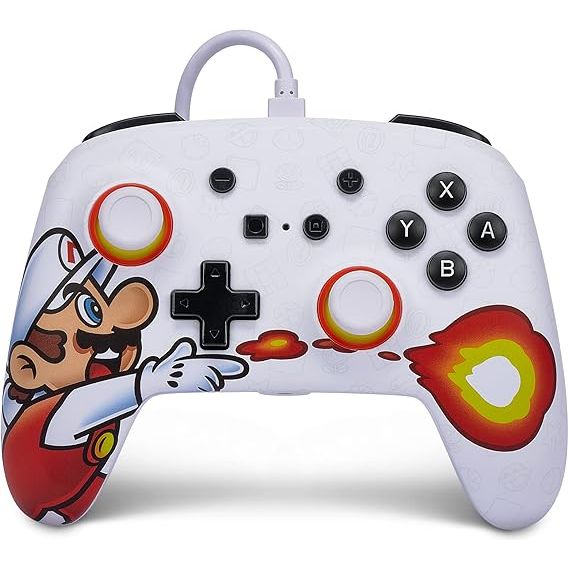 Buy Gadcet Dagenham,PowerA Enhanced Wired Controller for Nintendo Switch - Fireball Mario - Gadcet UK | UK | London | Scotland | Wales| Near Me | Cheap | Pay In 3 | Game Controllers