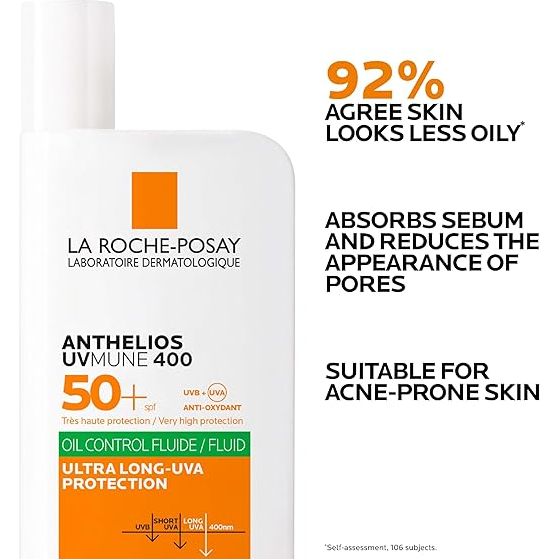 Buy Gadcet Dagenham,La Roche-Posay Anthelios UVMune 400 Oil Control Invisible Fluid SPF50+ – Sunscreen for Oily, Blemish-Prone Skin - Gadcet UK | UK | London | Scotland | Wales| Near Me | Cheap | Pay In 3 | Health & Beauty