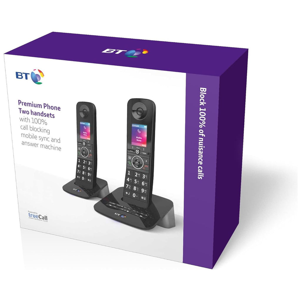 BT Premium Cordless Landline House Phone Digital Answer Machine - Twin ...