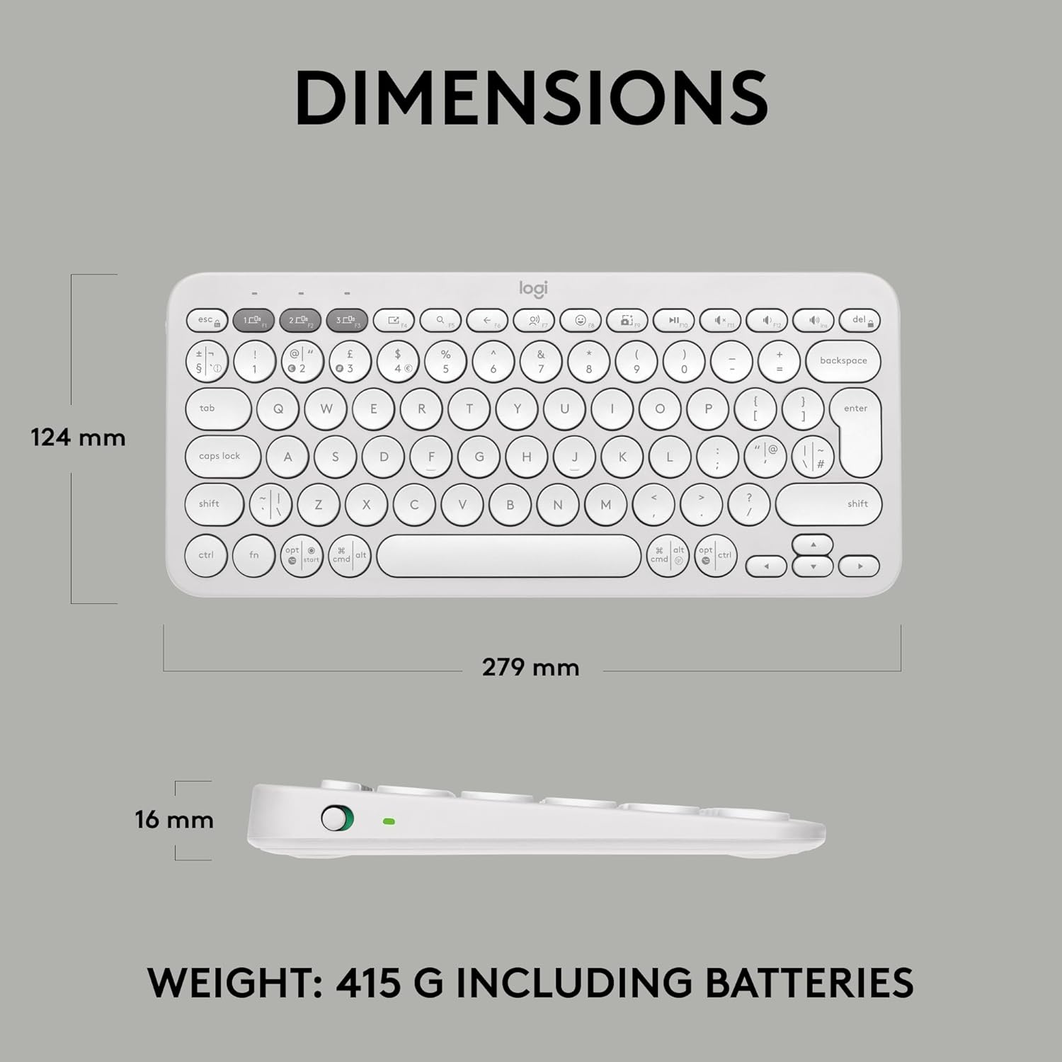 Buy Gadcet Dagenham,Logitech Pebble Keys 2 K380s – Slim Bluetooth Keyboard, Multi-Device, QWERTY UK Layout, Custom Shortcuts - White - Gadcet UK | UK | London | Scotland | Wales| Near Me | Cheap | Pay In 3 | Keyboards