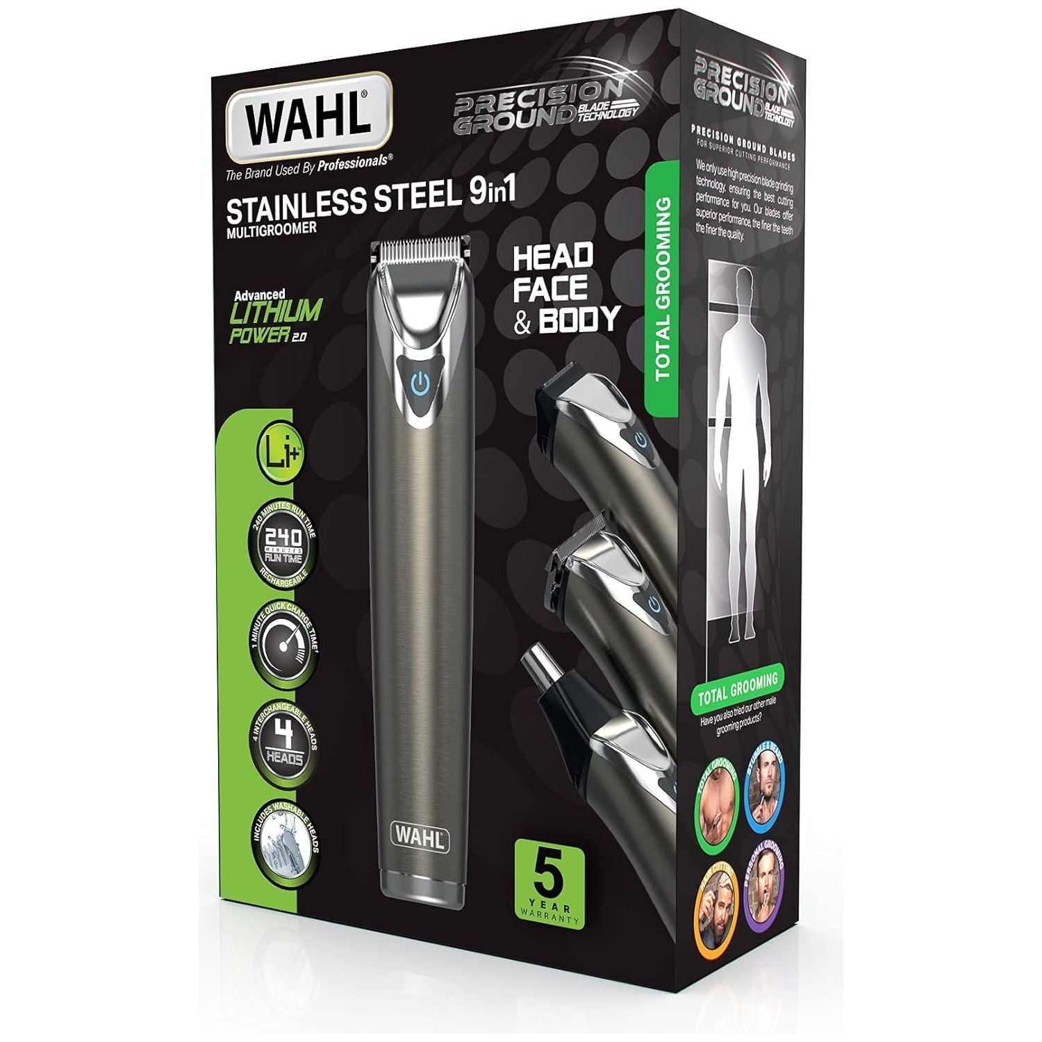 Buy Gadcet Dagenham,Wahl Stainless Steel 9-in-1 Multigroomer Cordless Beard, Hair & Body Trimmer for Men - Gadcet UK | UK | London | Scotland | Wales| Near Me | Cheap | Pay In 3 | Shaving & Grooming