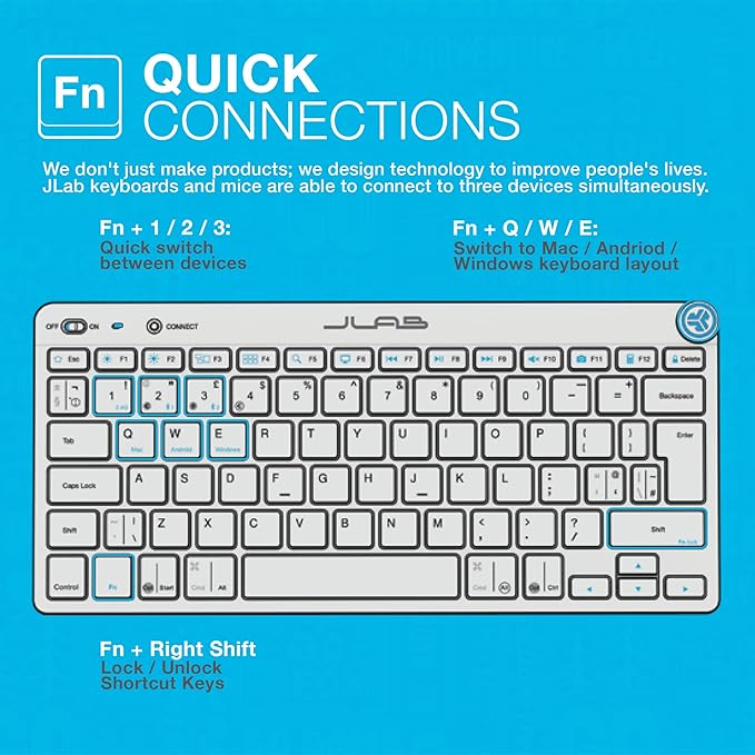 Buy Gadcet Dagenham,JLab Go Bundle – Bluetooth & Wireless Keyboard and Mouse Set, Multi-Device, for iPad, PC, Laptop, Mac & More - Gadcet UK | UK | London | Scotland | Wales| Near Me | Cheap | Pay In 3 | Keyboards