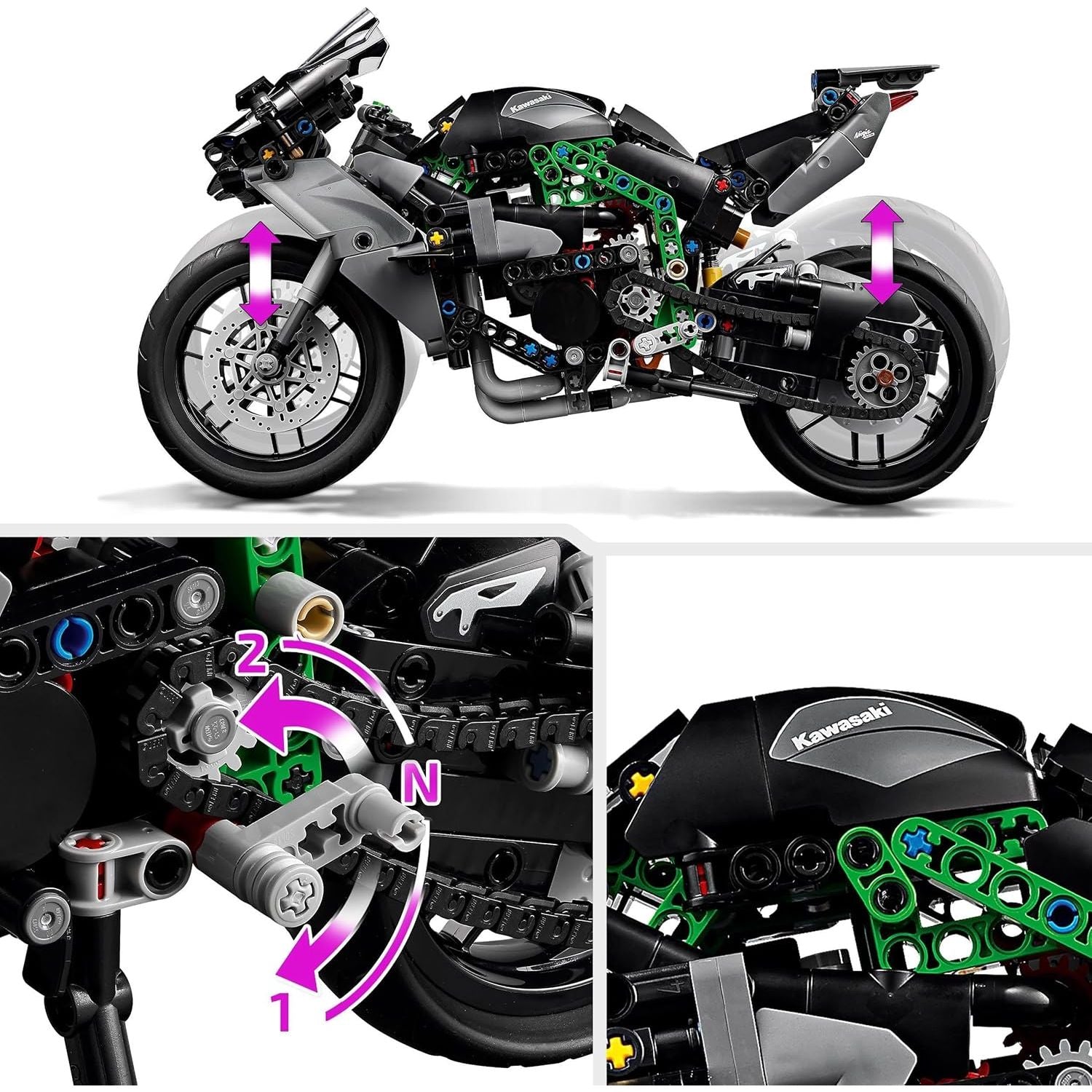 Buy Gadcet Dagenham,LEGO Technic 42170 – Kawasaki Ninja H2R Motorcycle Model Kit, Collectible Toy for Ages 10+ (Box Damaged) - Gadcet UK | UK | London | Scotland | Wales| Near Me | Cheap | Pay In 3 | Toys & Games