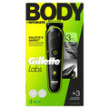 Gillette Labs I3 Body + Intimate Hair Trimmer For Men, 2 Body Combs
