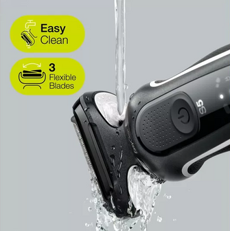 Braun Series 5 50-W1000s Wet & Dry Foil Shaver – Black & White