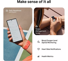 Fitbit Charge 6 Fitness Tracker - Obsidian/Black, Silicone Strap, Universal