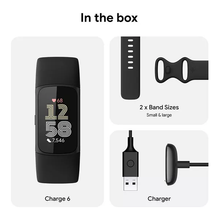 Buy Alann Trading Limited,Fitbit Charge 6 Fitness Tracker - Obsidian/Black, Silicone Strap, Universal - Gadcet UK | UK | London | Scotland | Wales| Near Me | Cheap | Pay In 3 | Smart Watch