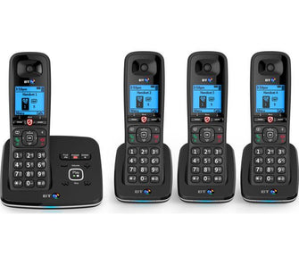 BT 6610 Cordless Phone with Answering Machine – Quad Handsets
