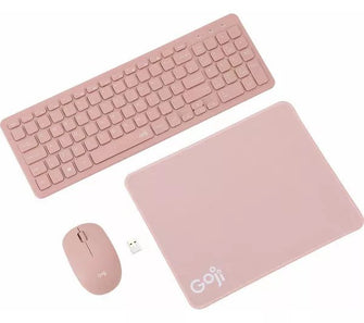 Buy Gadcet Dagenham,GOJI 3-in-1 Wireless Keyboard & Mouse Set - Pink - Gadcet UK | UK | London | Scotland | Wales| Near Me | Cheap | Pay In 3 | Keyboards