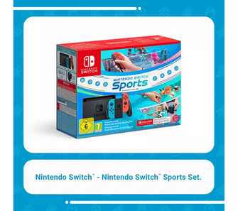 NINTENDO Switch Neon Red & Blue, Sports & Nintendo Switch Online 12 Month Membership